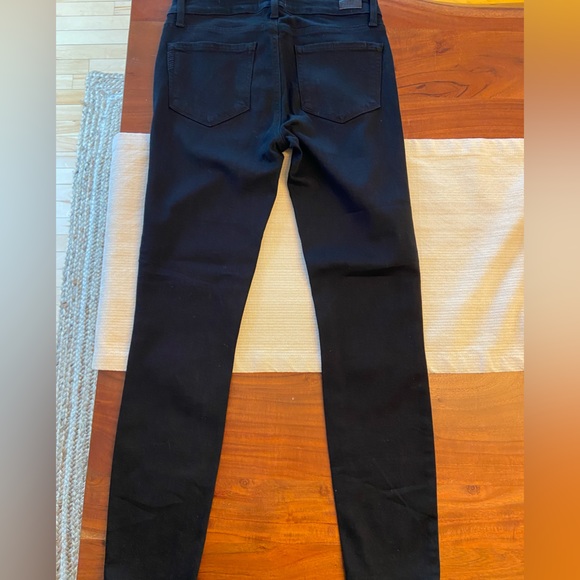 PAIGE VERDUGO ANKLE BLACK SHADOW JEANS SIZE 28 - Picture 6 of 7